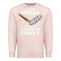 Pale Pink Funny Cigar Accessories Gift Set Cigar Lover Smokers Party Premium Sweatshirt - minhPixels