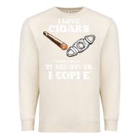 Sandshell Funny Cigar Accessories Gift Set Cigar Lover Smokers Party Premium Sweatshirt - minhPixels