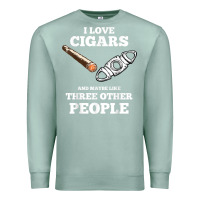 Seafoam Funny Cigar Accessories Gift Set Cigar Lover Smokers Party Premium Sweatshirt - minhPixels