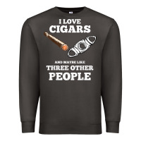 Funny Cigar Accessories Gift Set Cigar Lover Smokers Party Premium Sweatshirt | Teevron