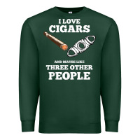 Sports Green Funny Cigar Accessories Gift Set Cigar Lover Smokers Party Premium Sweatshirt - minhPixels