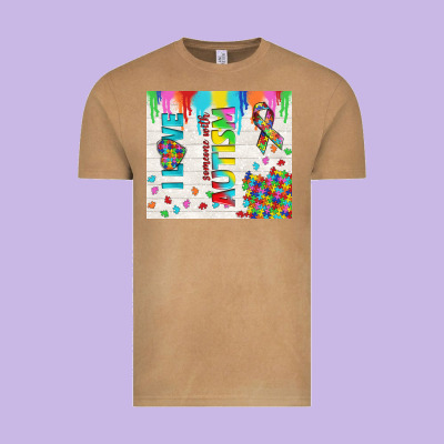 I Love Someone With Autism Vintage Tee Designed By Tumblerdesignbyshophia