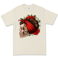 Bone bandana and roses skull Premium Tee - Jasminsmagicworld