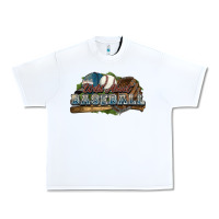 White Wild about Baseball Urban Heavy Tee - HowdyJamesFarm