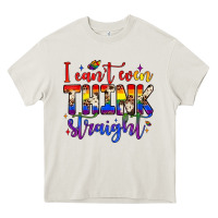 Cream i can't even think straight Heavy Core Tee - JahusDesignShop