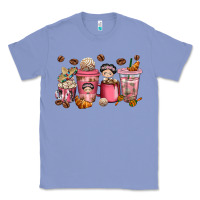 Colony Blue Cafecito y Chisme Coffee Cups Classic Tee - texasbilliewilder