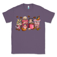 Lavender Cafecito y Chisme Coffee Cups Classic Tee - texasbilliewilder