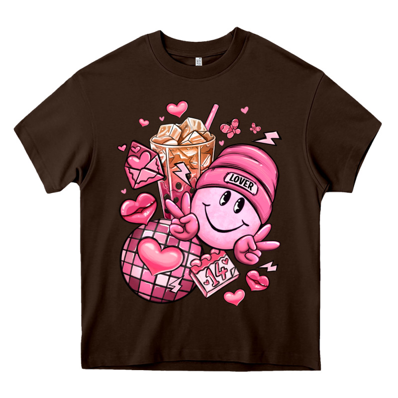 Retro Valentines Day Heavy Core Tee by LillyAllenDesigns | Teevron
