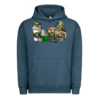 Pigment Midnight Navy veteran coffee cups Urban Hoodie - AdoDesignShop