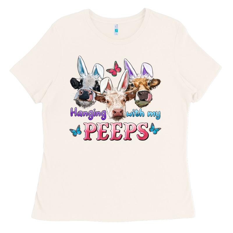 Hanging With My Peeps Cows Ladies Tee by RanaPortraitStore | Teevron
