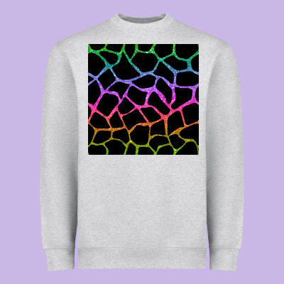 Giraffe Glitter Seamless Pattern Heavyweight Sweatshirt Designed By Bundleandbundleshop