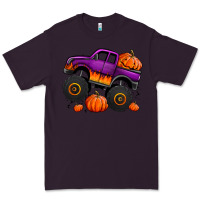 Plum halloween jack o lantern monster truck Premium Tee - Jasminsmagicworld