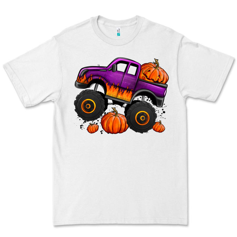 Halloween Jack O Lantern Monster Truck Premium Tee by Jasminsmagicworld | Teevron