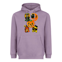 Lavender Vintage Halloween Heavyweight Hoodie - minhPixels