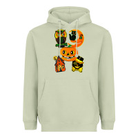Matcha Vintage Halloween Heavyweight Hoodie - minhPixels