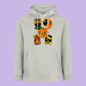 Vintage Halloween Heavyweight Hoodie Designed By Minhpixels