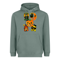 Sage Vintage Halloween Heavyweight Hoodie - minhPixels
