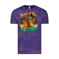 Cloud Purple Land of the free 4th of july Vintage Tee - HowdyJamesFarm