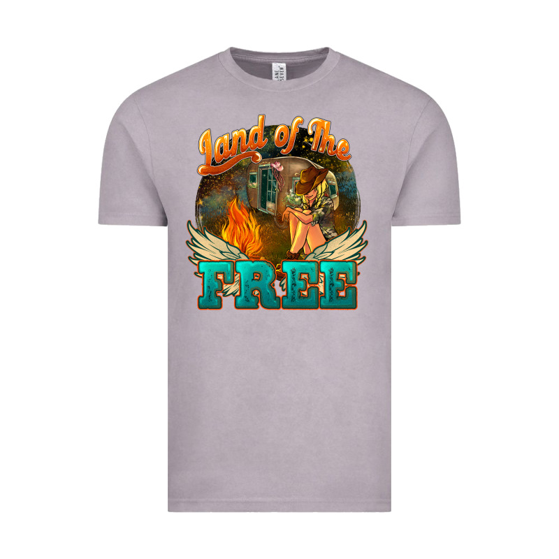 Land Of The Free 4th Of July Vintage Tee by HowdyJamesFarm | Teevron