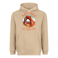 Mushroom Cool Arches National Park Utah Heavyweight Hoodie - minhPixels