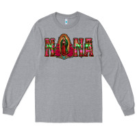 Heather Grey nana floral aztec leopard Long Sleeve Tee - Jasminsmagicworld