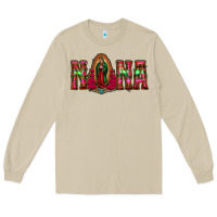 Mushroom nana floral aztec leopard Long Sleeve Tee - Jasminsmagicworld