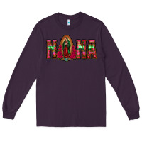 Plum nana floral aztec leopard Long Sleeve Tee - Jasminsmagicworld