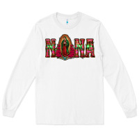 White nana floral aztec leopard Long Sleeve Tee - Jasminsmagicworld