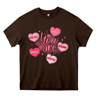 You Are Enough Valentines Day Heavy Core Tee | Teevron