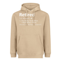 Mushroom Retired Definition Not My Problem Anymore Funny Retirement Heavyweight Hoodie - minhPixels