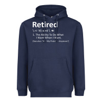Retired Definition Not My Problem Anymore Funny Retirement Heavyweight Hoodie | Teevron