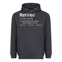 Smoke Retired Definition Not My Problem Anymore Funny Retirement Heavyweight Hoodie - minhPixels