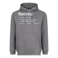 Storm Retired Definition Not My Problem Anymore Funny Retirement Heavyweight Hoodie - minhPixels