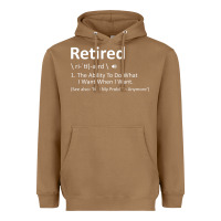 Toasted Coconut Retired Definition Not My Problem Anymore Funny Retirement Heavyweight Hoodie - minhPixels