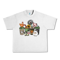 Lunar Rock Farm animal coffee cups Urban Heavy Tee - HowdyJamesFarm