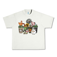 Pistachio Farm animal coffee cups Urban Heavy Tee - HowdyJamesFarm