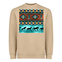 Native American Aztec Seamless Pattern Heavyweight Sweatshirt | Teevron
