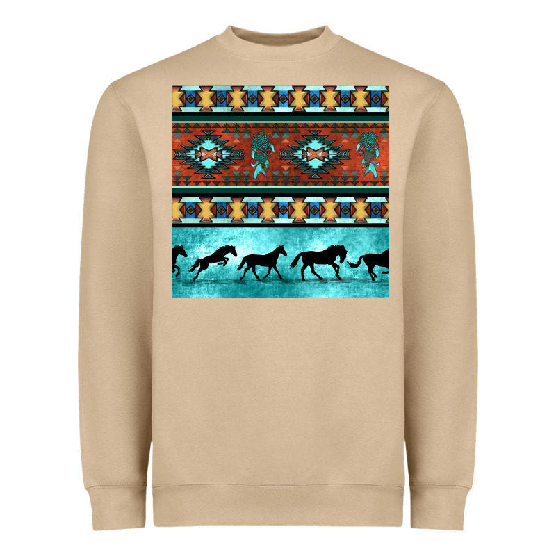 Native American Aztec Seamless Pattern Heavyweight Sweatshirt by BundleAndBundleShop | Teevron