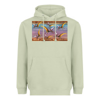 Matcha dinosaur pterodactyl sippy cup Heavyweight Hoodie - Artiststas