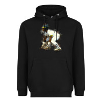 Black Rickey Henderson Heavyweight Hoodie - minhPixels