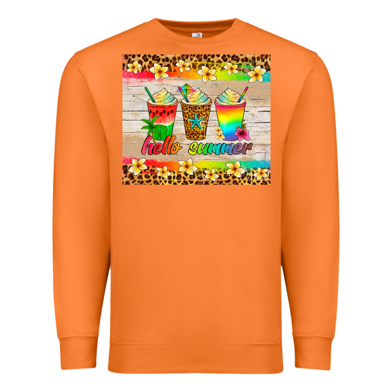 Hello Summer Ice Coffee Premium Sweatshirt by Artiststas | Teevron