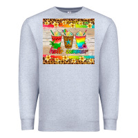Heather Grey hello summer ice coffee Premium Sweatshirt - Artiststas