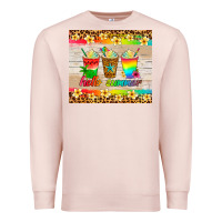 Pale Pink hello summer ice coffee Premium Sweatshirt - Artiststas