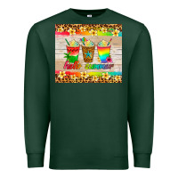 Sports Green hello summer ice coffee Premium Sweatshirt - Artiststas