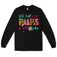 Black Oh for peeps sake Easter Day Long Sleeve Tee - HowdyJamesFarm