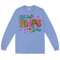 Colony Blue Oh for peeps sake Easter Day Long Sleeve Tee - HowdyJamesFarm