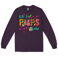 Plum Oh for peeps sake Easter Day Long Sleeve Tee - HowdyJamesFarm