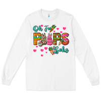 White Oh for peeps sake Easter Day Long Sleeve Tee - HowdyJamesFarm