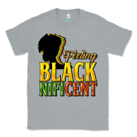 Heather Grey feeling blacknificent Classic Tee - NancyCooperArtShop