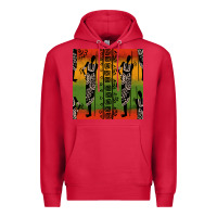 Cardinal african silhouette seamless pattern Premium Hoodie - BundleAndBundleShop